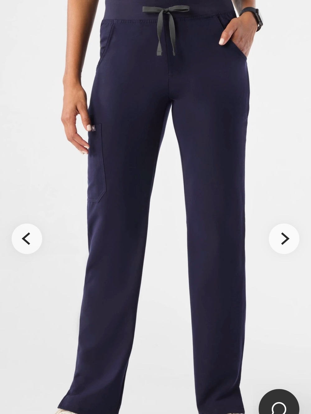Figs Women's Navy Straight-Leg Scrub Pants